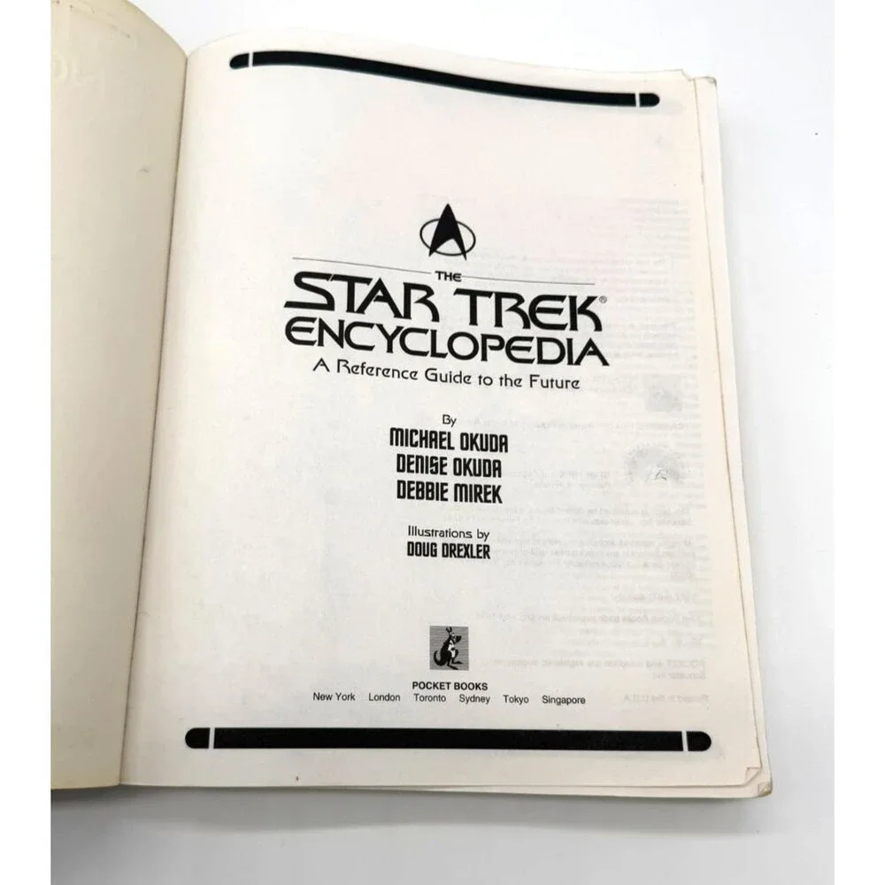 The Star Trek Encyclopedia: A Reference Guide to the Future 1st Ed 1994 Okuda